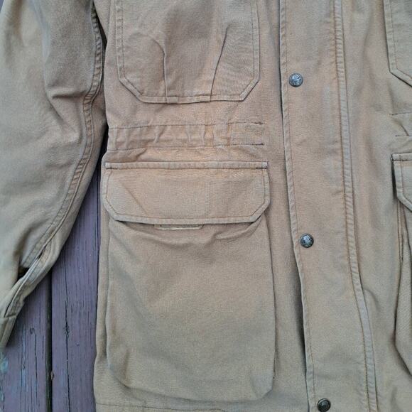 WoolRich Men Coat Jacket Parka Duck Size Medium Brown - Picture 15 of 15